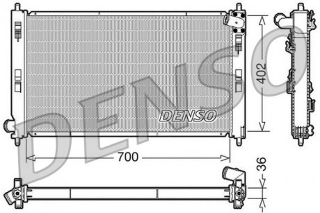 Радиатор DENSO DRM45029 (фото 1)