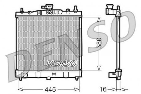 Радіатор, охолодження двигуна DENSO DRM46002 (фото 1)