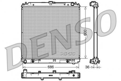 Радіатор DENSO DRM46032 (фото 1)