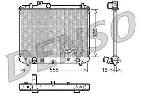 Радиатор DENSO DRM47007 (фото 1)