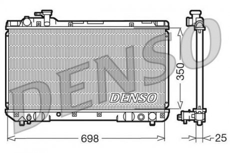 Радиатор, охлаждение двигателя DENSO DRM50020 (фото 1)