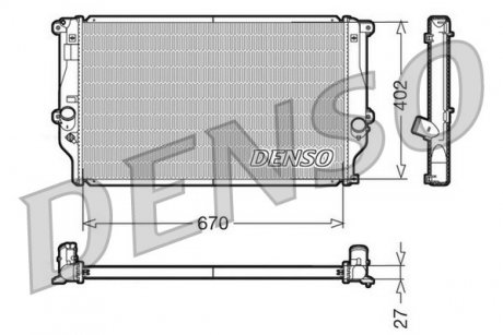 Радиатор DENSO DRM50025