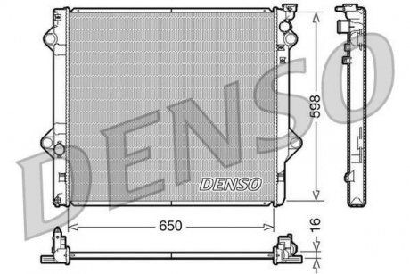 Радіатор, охолодження двигуна DENSO DRM50048 (фото 1)