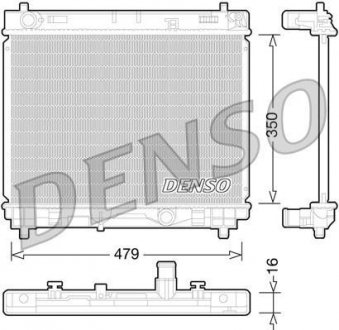 Радиатор, охлаждение двигателя DENSO DRM50059