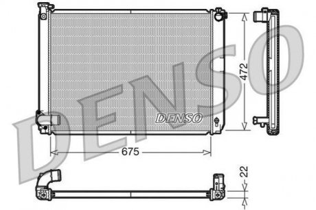 Радиатор DENSO DRM51005 (фото 1)