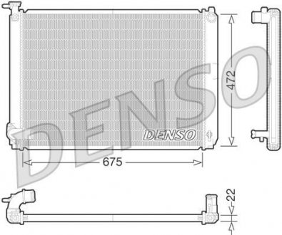 Радиатор, охлаждение двигателя DENSO DRM51010