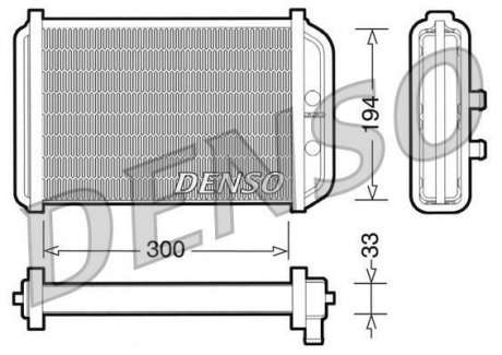 Радіатор пічки DENSO DRR09033