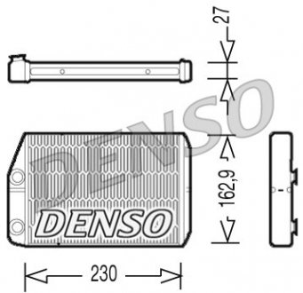 Радиатор печки DENSO DRR09034