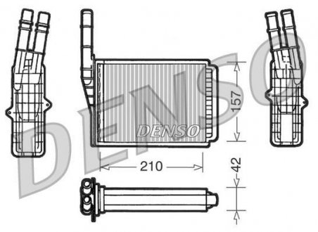 Радиатор печки DENSO DRR23013