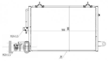 Радіатор кондиціонера Audi A6 2.6/2.8i 94-98 MT DEPO 003-016-0004 (фото 1)