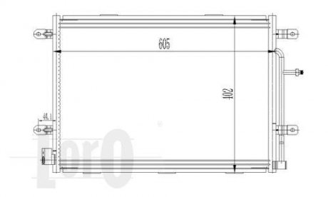 Конденсатор, кондиционер 003-016-0015 LORO DEPO 0030160015 (фото 1)