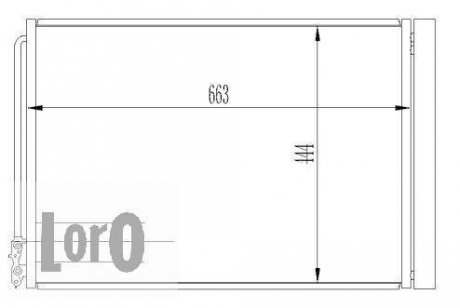 Радиатор кондиционера LORO DEPO 004-016-0003