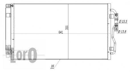 Конденсатор, кондиціонер 004-016-0024 LORO DEPO 0040160024