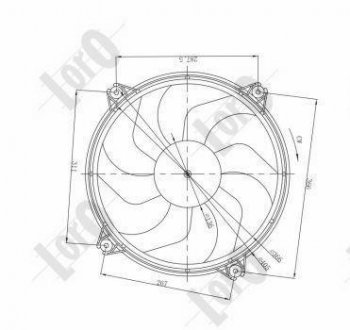 Вентилятор LORO DEPO 009-014-0004 (фото 1)