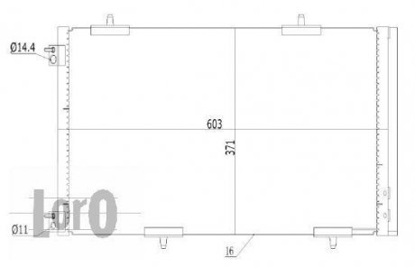 Радиатор кондиционера DEPO 009-016-0002