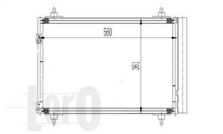 Радиатор кондиционера Berlingo/Partner 1.6HDI 08- DEPO 009-016-0016 (фото 1)