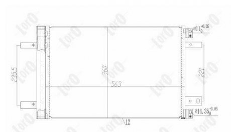 Радiатор кондицiонера DEPO 009-016-0027