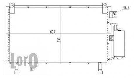 Конденсатор, кондиционер DEPO 035-016-0033