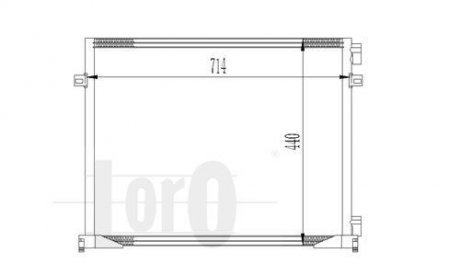 Радиатор кондиционера DEPO 037-016-0033