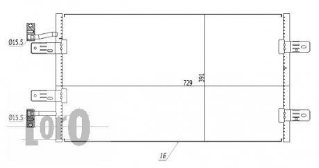 Конденсатор, кондиционер LORO DEPO 037-016-0046