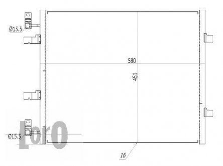 Конденсатор, кондиционер 037-016-0047 LORO DEPO 0370160047