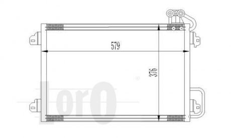 Радиатор кондиционера DEPO 042-016-0014