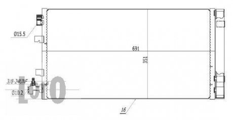 Конденсатор, кондиционер DEPO 042-016-0034