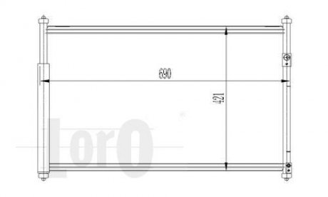 Радіатор кондиціонера GRAND VITARA / ESCUDO (JT) (05-) 1.6 i 16V DEPO 050-016-0003 (фото 1)