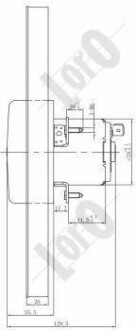 Вентилятор радіатора Galaxy 1.9 TDI 95-06 DEPO 053-014-0018