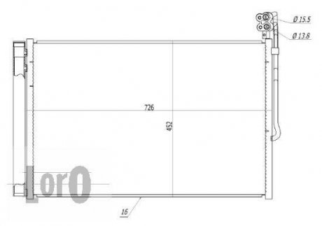 Конденсатор, кондиционер DEPO 053-016-0008