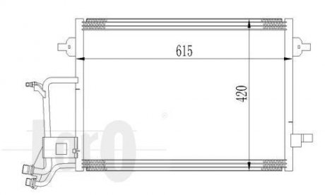 Радіатор кондиціонера SKODA Octavia 05- DEPO 053-016-0013