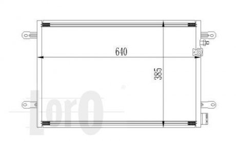 Радіатор кондиціонера DEPO 053-016-0026