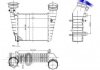 Радиатор интеркулера PASSAT 1.8 00-05 DEPO 053-018-0001 (фото 1)