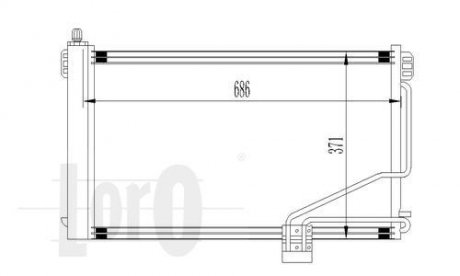 Конденсатор, кондиционер 054-016-0014 DEPO 0540160014 (фото 1)