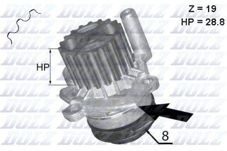 Насос водяний DOLZ A224