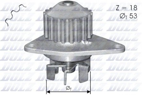 Насос води DOLZ C114 (фото 1)