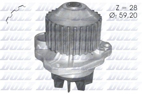 Насос системи охолодження DOLZ C123