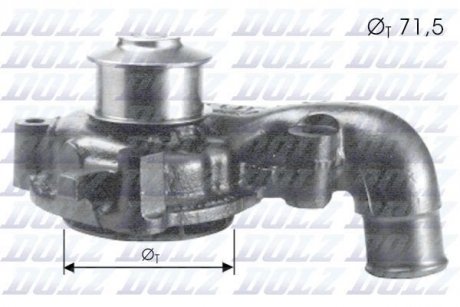 Насос води DOLZ F165 (фото 1)