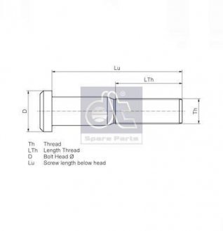 Болт крепления колеса DT 440087