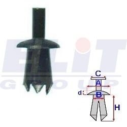 Зажим бампера ELIT R 20561