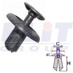 Зажим бампера ELIT R B22063