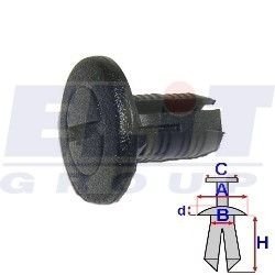 Зажим бампера ELIT R C40976