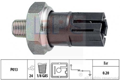 Датчик давления масла Nissan Suny/Almera 2.0D 00- EPS 1.800.042 (фото 1)