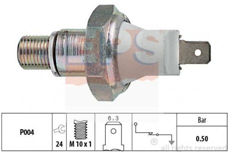 Датчик давления масла для контроля Land Rover Discovery/Range Rover 94- EPS 1.800.119 (фото 1)