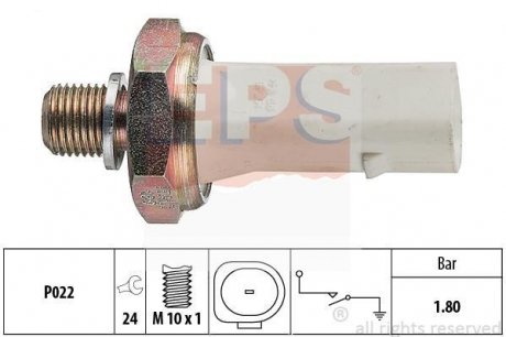 Датчик тиску масла VW Polo, Vento, Sharan, T4 Seat Ibiza, Cordoba, Alhambra 1.6-2.0 93- EPS 1.800.136