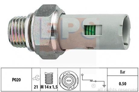 Датчик давления масла Nissan,Opel,Renault,Volvo EPS 1.800.151