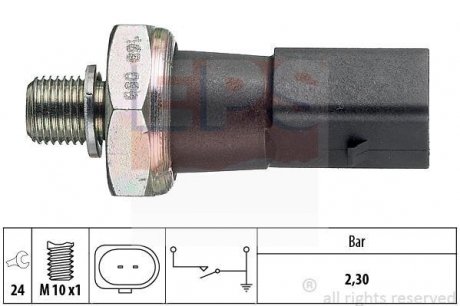 Датчик тиску масла Audi A4, A6, A8 VW Touareg 2.7TDI/3.0TDI/4.2TDI 06.07- EPS 1.800.190 (фото 1)