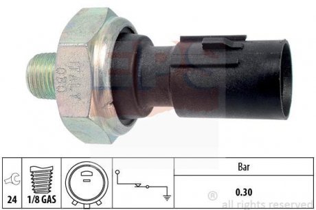 Датчик давления масла Hyundai Accent, Atos, i30, KIA Ceed 1.4/1.6/1.6D/2.7/2.9D 03.01- EPS 1.800.195 (фото 1)