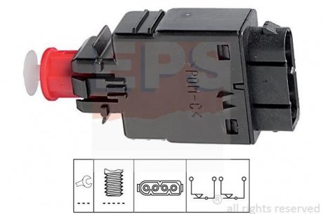 Выключатель тормозного фонаря BMW E32/E34/E36 90-99 EPS 1.810.081