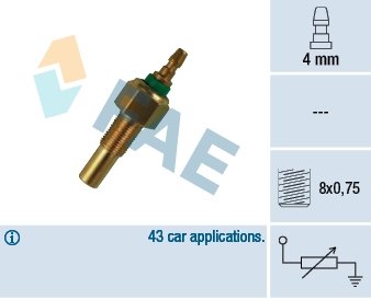 Датчик температури охолджуючої рідини Mazda 929 90-/RX-7 85- EPS 1.830.068